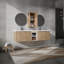Meuble-lavabo mural avec lavabo et armoire latérale-114705325
