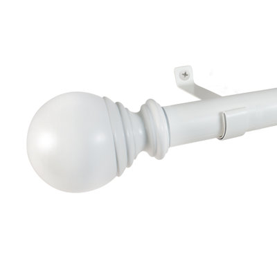 Inman Plastic Adjustable Single Curtain Rod