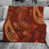 Orange / cachemire rouge