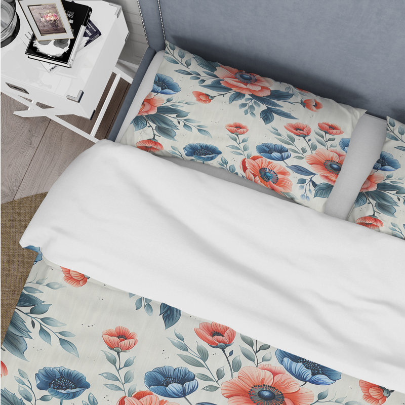 Ensemble de housse de couette Traditional, Housse de couette simple et deux taies décorative