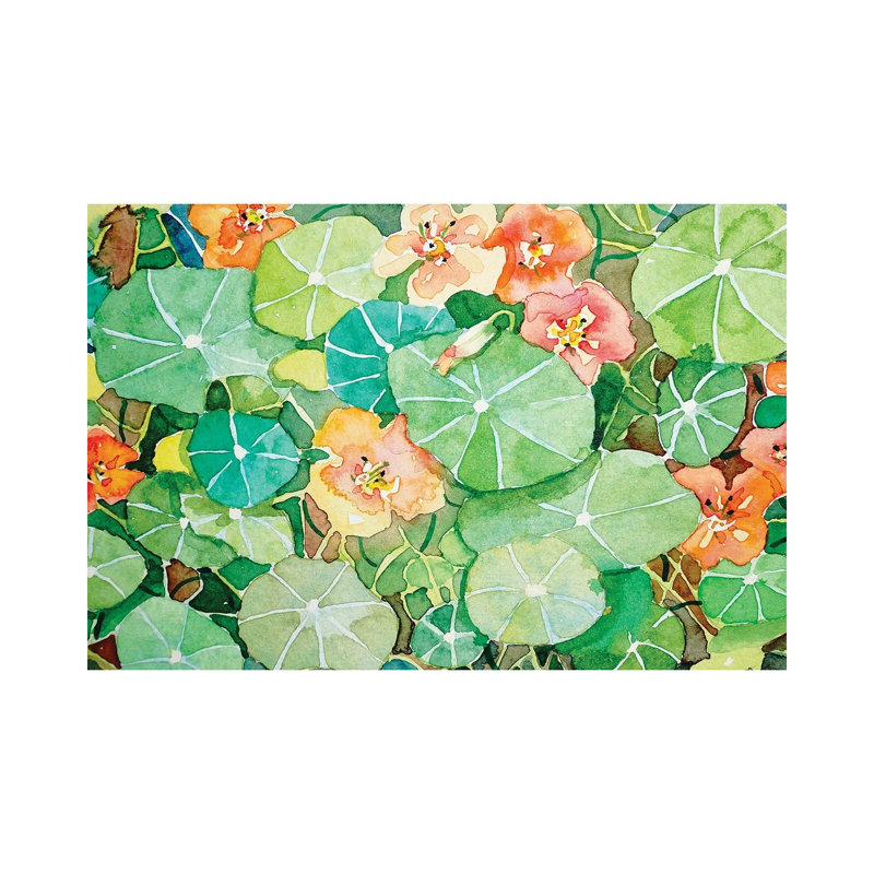 Kelly's Nasturtiums 1 Piece Wrapped Canvas Painting, 20.32 cm H x 30.48 cm W