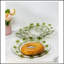 Ensemble de 4 assiettes en acrylique Palm Tree Design de 4 po, assiettes de cuisine en cristal transparent réutilisables et incassables pour toutes les occasions