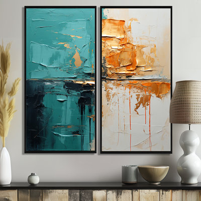 Towerside - Turquoise, art mural