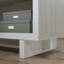 Bureau avec crédence, finition blanche