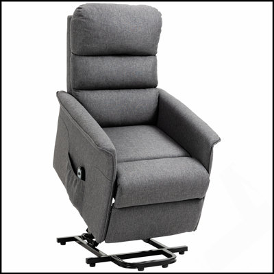 Fauteuil inclinable électrique pour personnes âgées, confortable et sécuritaire avec télécommande et poches latérales