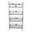 5 Piece Metal Industrial Pipe Shelves