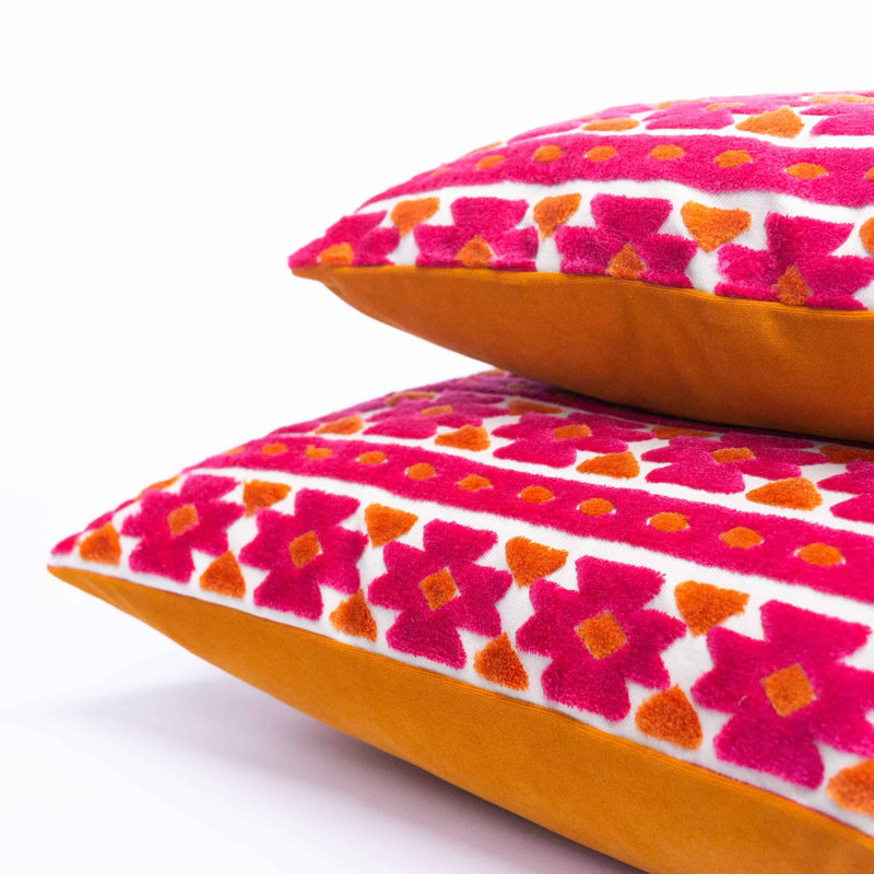 Geometric Cushion, 43x30cm, Synthetic filled