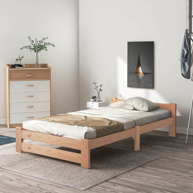 Roseanna Solid Wood Bed, European Single (90 x 200cm)