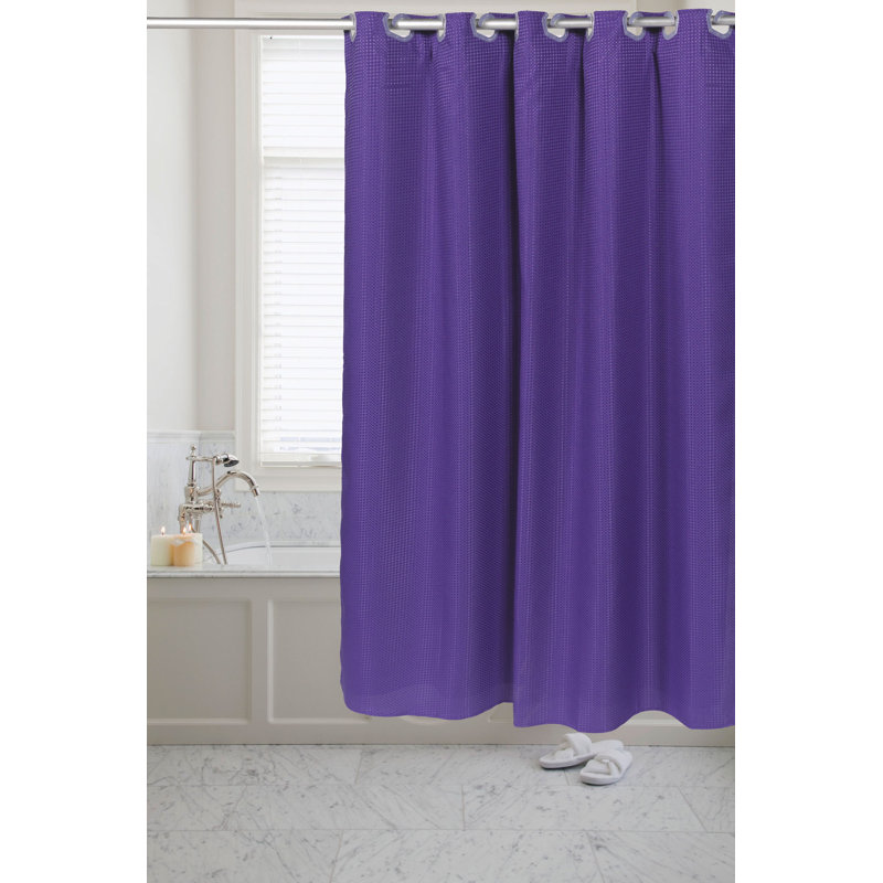 Jamarl Shower Curtain with Liner Included, Purple