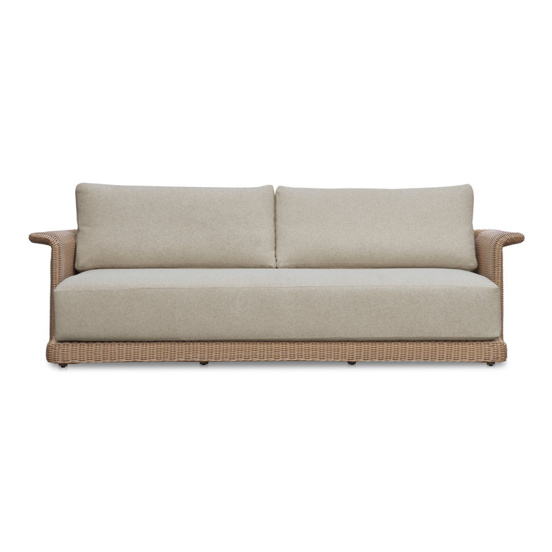 Casserly Meredith Outdoor Sofa, Beige, Brown