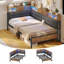 Storage Day Bed Linen Corner Bed with LED Light & Charging Station No Mattress-1336292977-1336292990