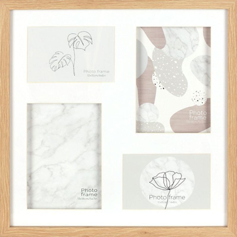 Ensemble de cadres 4 "x 6" brun