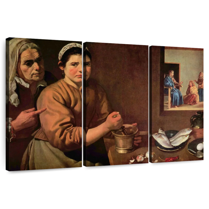 Christ dans la maison de Marie-Marthe, H 48 po x l 74 po