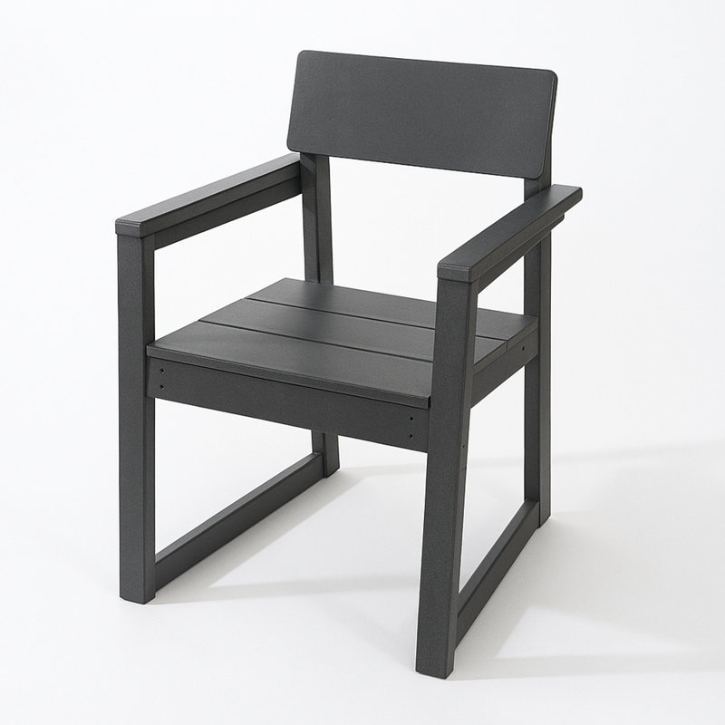 Fauteuils d'extérieur et de jardin en PEHD avec chaises de style moderniste