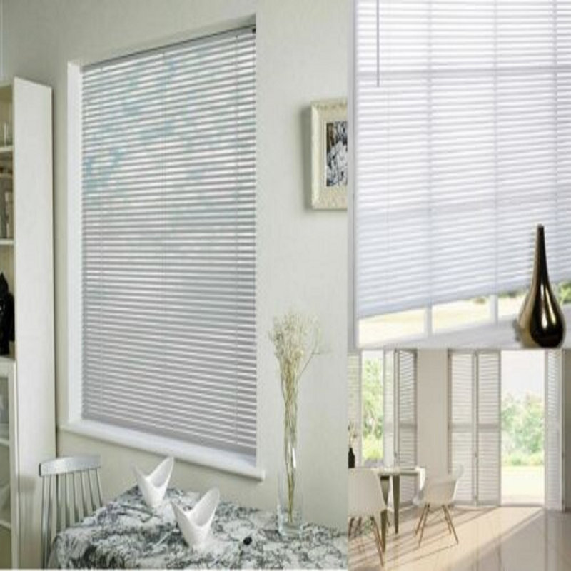 PVC Metal Venetian Blind, 213 cm L x 240 cm W, White