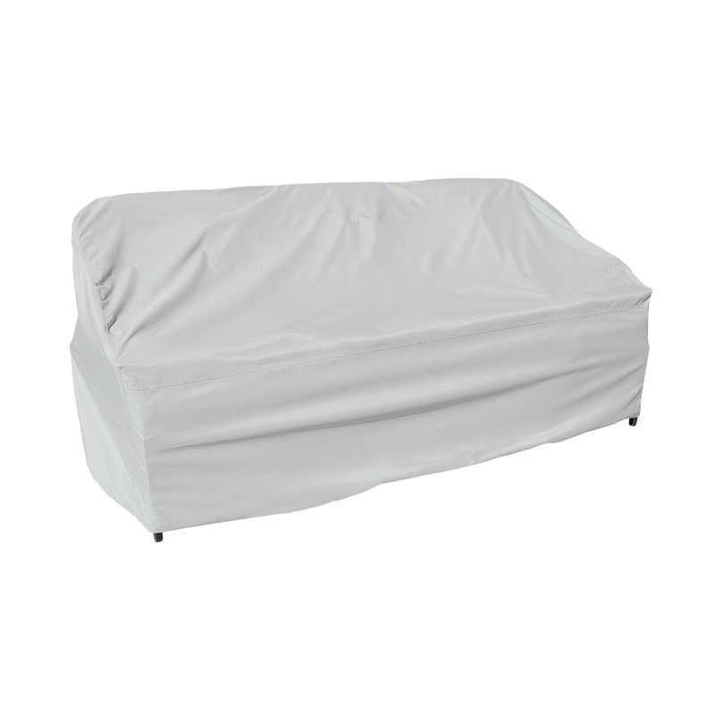 Grand canapé à assise profonde avec housse de protection élastique Red Barrel Studio®, H 35 po x l 80 po x P 35 po