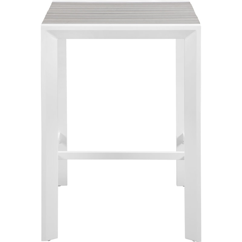 Table de bar Noland, Brun / blanc