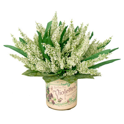 Silk Heather Arrangement in Vase