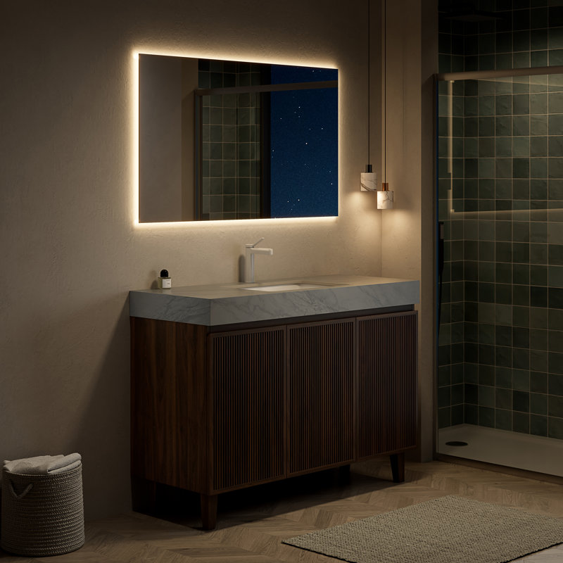 Freestanding Standard Free Standing Single Double With Engineered Stone Top