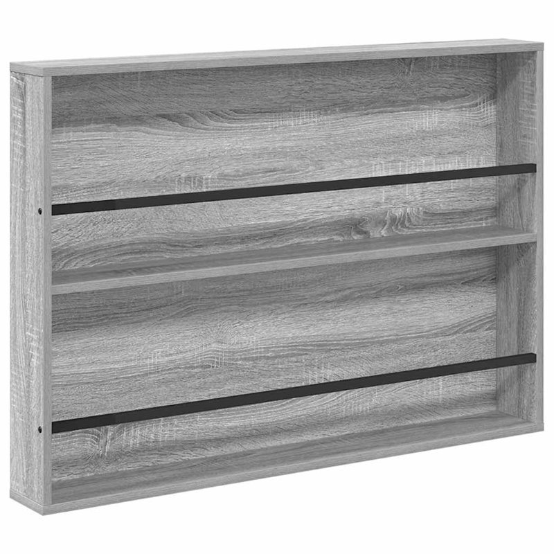 Wood Magazine Rack, Grey