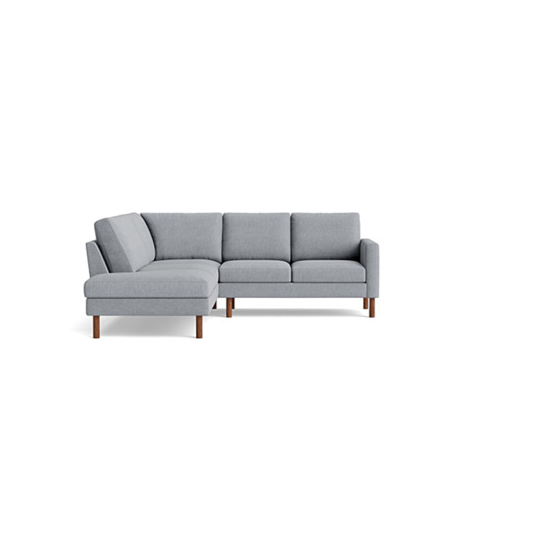 Laguna Sectional, Performance Weave - Zinc, Left Hand Facing
