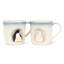 Tasse effilée Ombre avec pingouins