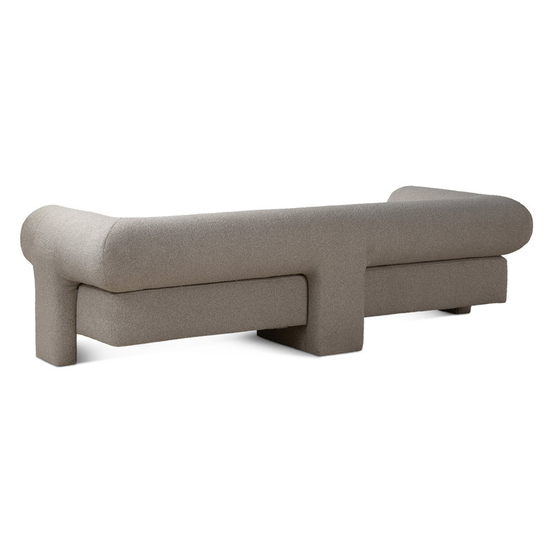 Augustine 81" Sofa In Pewter Boucle Fabric, Gray