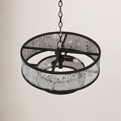 Aldrin 4 - Light Dimmable Drum Chandelier