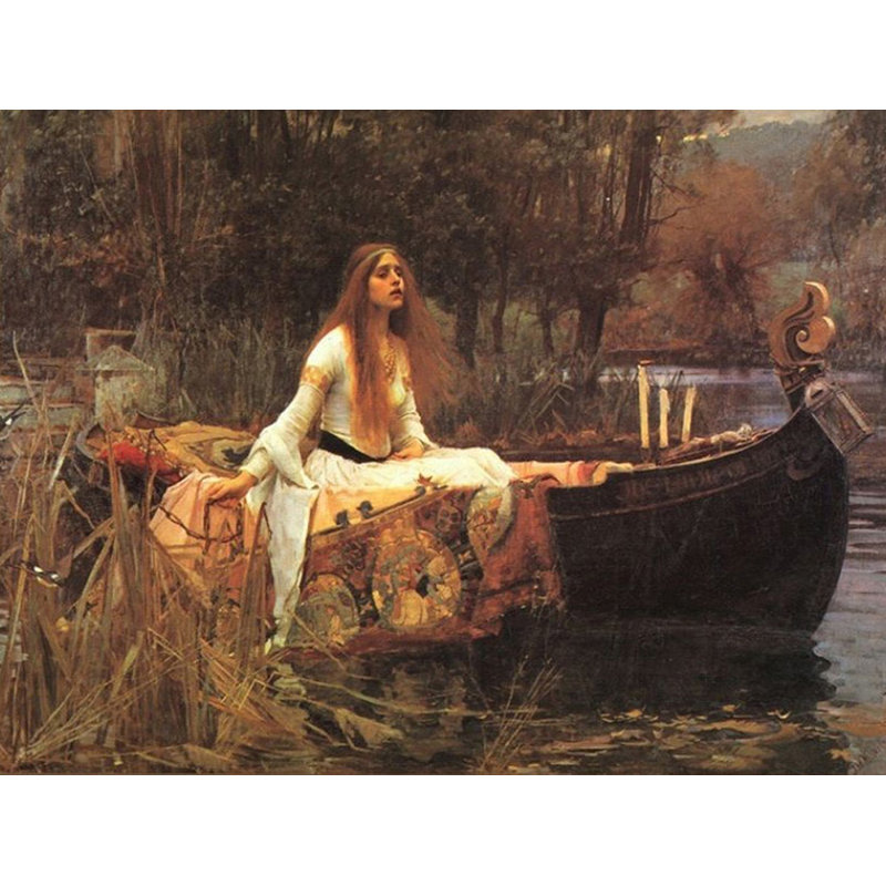 Dame de Shalott, H 18 po x l 24 po