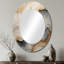 Miroir mural beige et orange en minimalisme Geode II - Beige-437881109