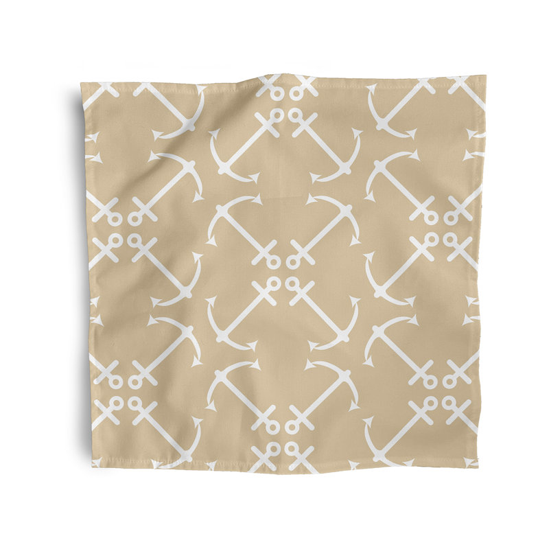 Harrington Polyester Square Napkin, Taupe