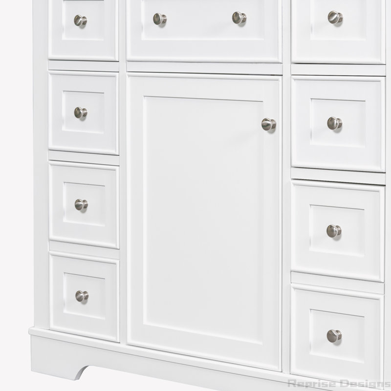 Base de meuble-lavabo simple 35,6 po seulement, Blanc