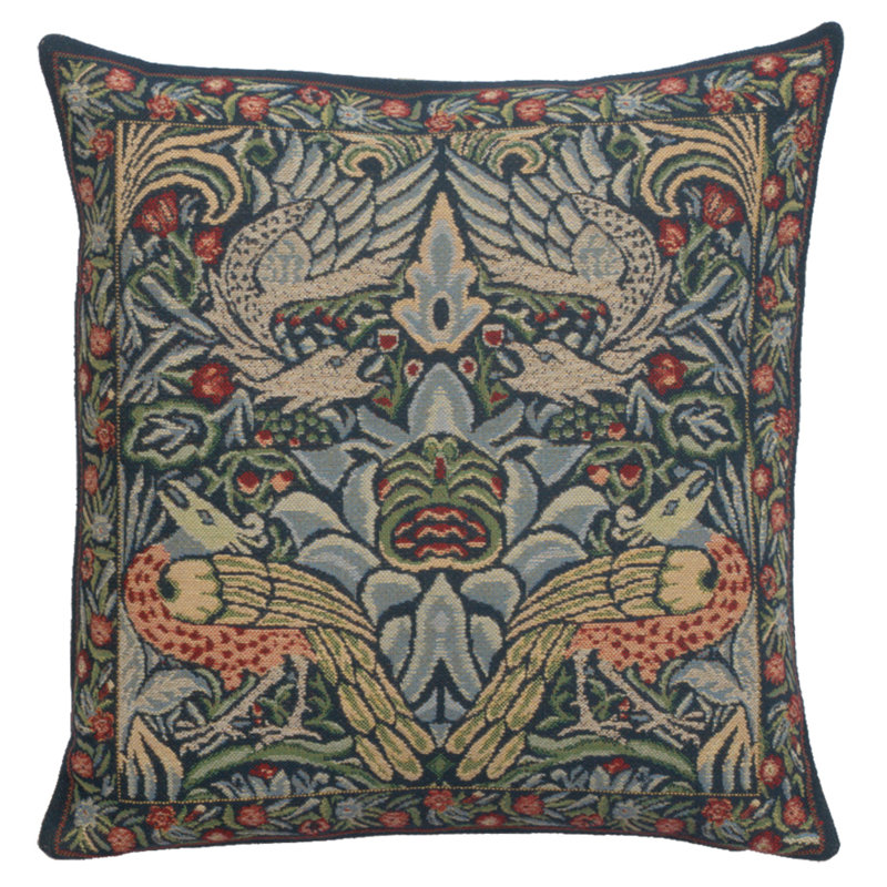 Animals & Wildlife Cotton Blend Pillow Cover, Blue