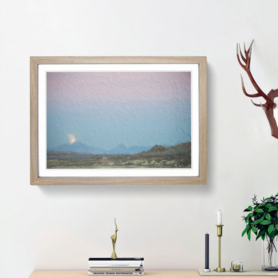 Blood Moon over California - Picture Frame Painting Print