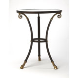 Meurice Glass & Metal Side Table