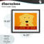 «Beware Of Dog», reproduction encadrée sous verre jaune et rouge, design par Stephen Huneck-623853460-623853466