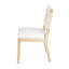Chaise d'appoint de salle à manger à dossier tissé en bois massif 19,5 po H King Louis-1306519177