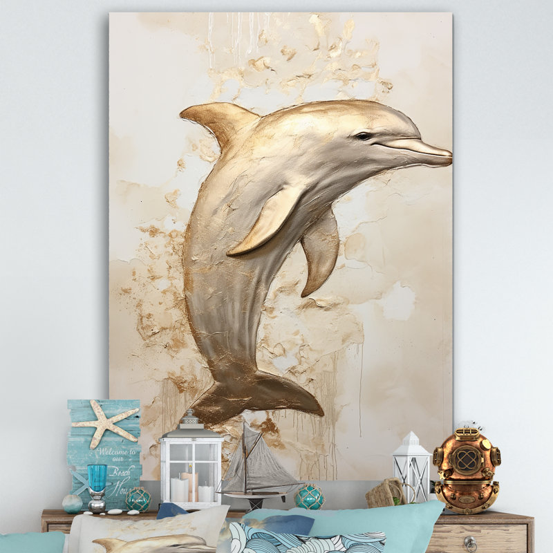 «Beige et doré», impression sur toile, H 44 po x l 34 po x P 1,5 po, Toile tendue