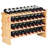 36 Bottle Stackable Modular Wine Rack Bamboo Wood Display Shelf 4-Tier-195008516