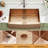 36"L Rose Gold Farmhouse / Apron Single Bowl Kitchen Sink 16 Gauge Stainless Steel Kitchen Sink with Basket Strainer-128133350-132064478