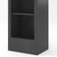 Étagère ouverte à 4 niveaux en forme d'arche, étagère de rangement autoportante en MDF imitation bois avec trousse anti-basculement pour chambre, bureau ou salle de bain-1596770197