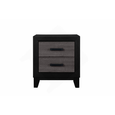Table de chevet grise et noire
