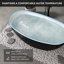 Baignoire autoportante Fslefay 60'' en acrylique noir, avec trop-plein et bonde clic-clac.