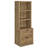 Carnahan 3-Shelf Bookcase Usb And Lockable Drawer-2130397677