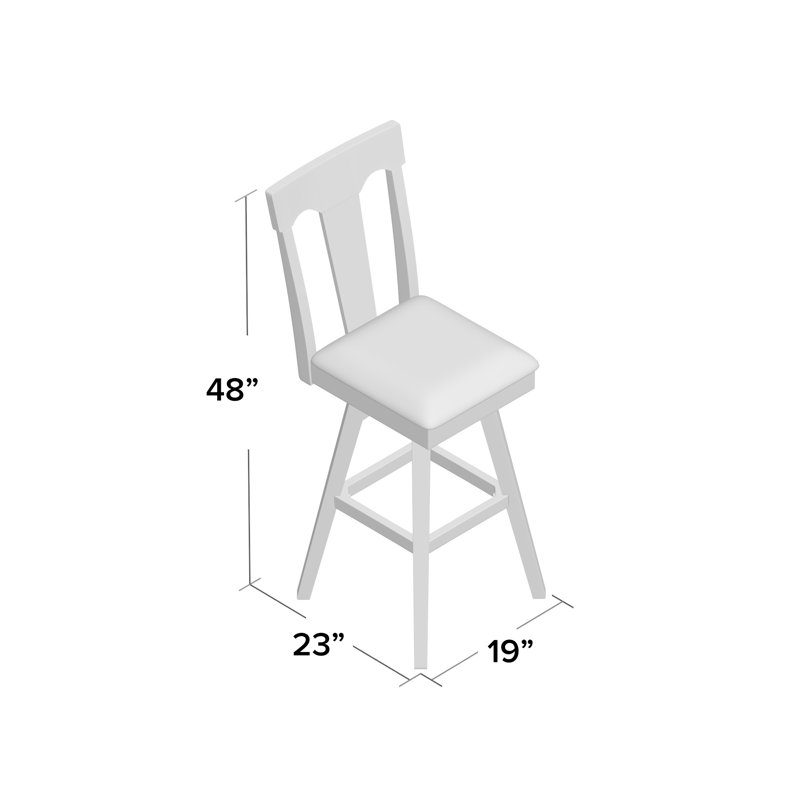 Camacho Swivel Upholstered Counter Stool, Bar Stool (30" Seat Height)