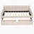 Upholstered Daybed With Drawers, Wood Slat Support-1532259252