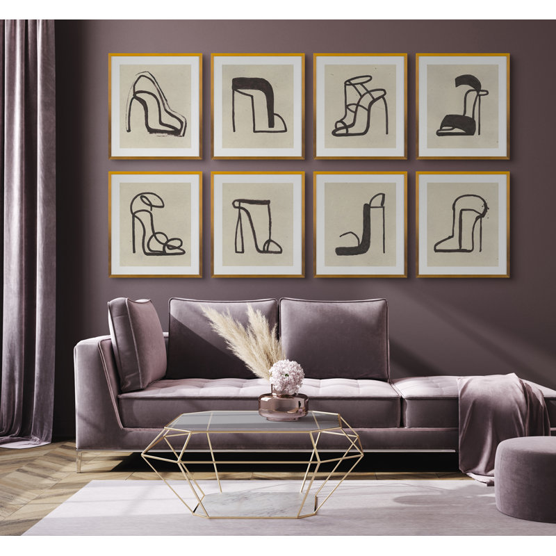 Pumped Up Kicks 5 Print by Angel, James, Gold Single Picture Framed