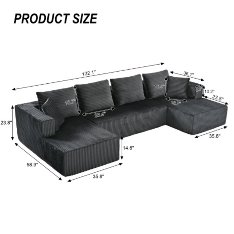 Canapé modulaire modulaire