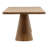 Zaya 108" Rectangular Reclaimed Pine Double Cone Shaped Trestle Base Dining Table-132817845
