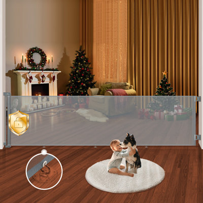 Barrière extra large pour chien rétractable